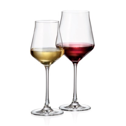 CYNA GLASS COLLECTION ALCA VERRE A VIN ROUGE et BLANC EN CRISTAL