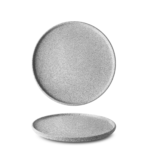 maison-cyna-porcelaine-assiette plate 20cm -granit gris clair mat -g1q2120
