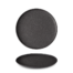 maison-cyna-porcelaine-assiette plate 20cm -granit gris noir mat -g9q2120