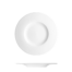 maison-cyna-porcelaine-assiette plate 22cm -blanc - rebord large -ess2122