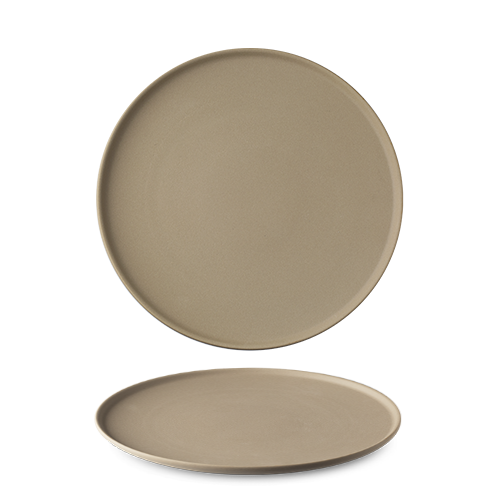 maison-cyna-porcelaine-assiette plate 24cm -granit sable mat -s0q2124
