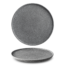 maison-cyna-porcelaine-assiette plate 26cm -granit gris foncé mat -g4q2126