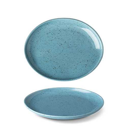 maison-cyna-porcelaine-collection lifestyle -assiette ovale 20cm -artic blue - sans aile -LSA3020