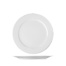 maison cyna - assiette plate à aile et liseré 15cm en porcelaine pour restaurants - personnalisable - exl2115