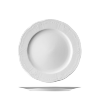 maison cyna - assiette plate à aile de 19,5cm en porcelaine et personnalisable BEL2119 - collection BELLEVUE
