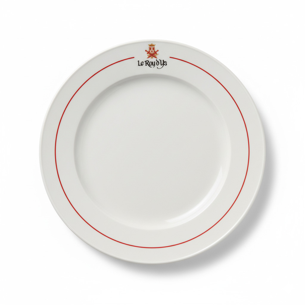 assiette personnalisée restaurant le roy d'ys le castellet - EXL2131 - maison cyna