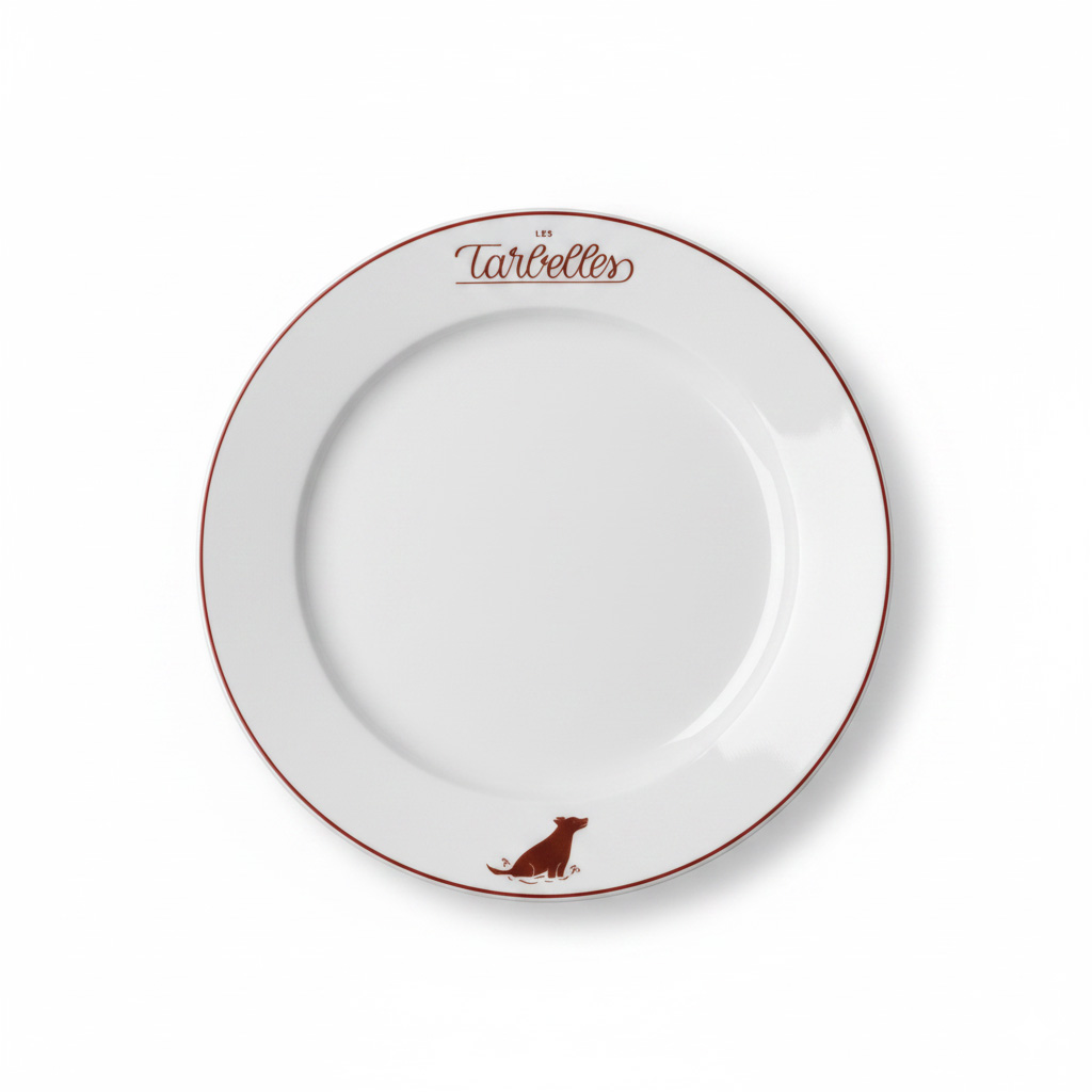assiette personnalisée brasserie atrium - Dax- BAS2126 - assiette plate 26cm - maison cyna