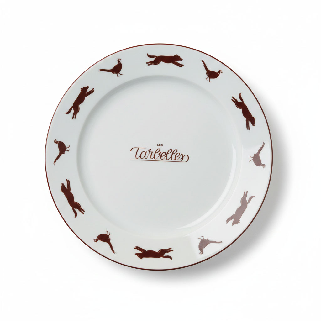 assiette personnalisée brasserie atrium - Dax- BAS2126 - assiette plate 26cm version 2- maison cyna