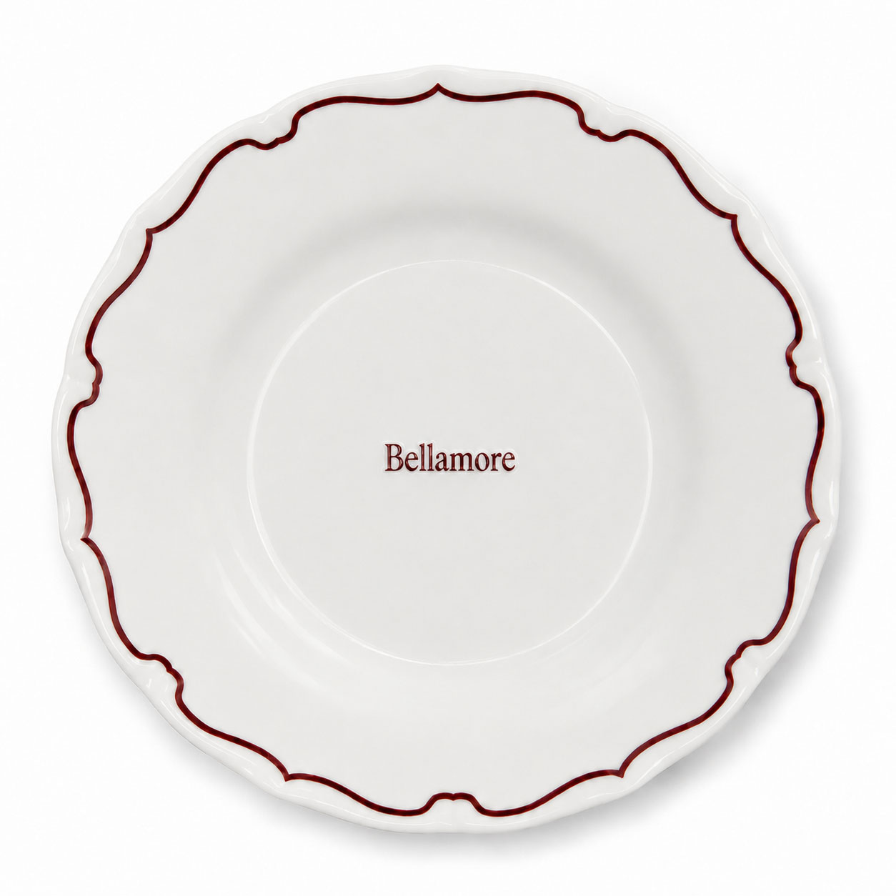 assiette personnalisée restaurants Bellamore - VER2125- assiette plate 25cm - maison cyna